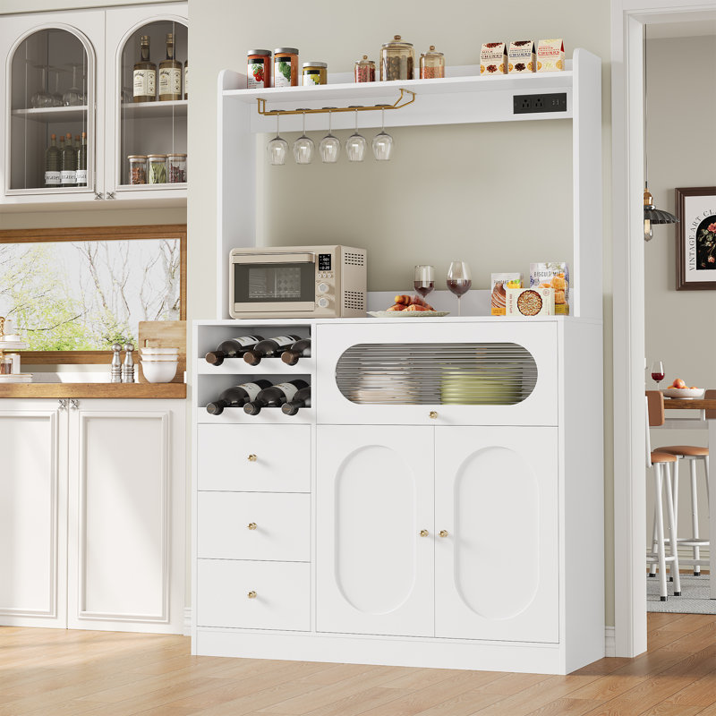 Dorsett 67 Kitchen Pantry with 3 Drawers Willa Arlo Interiors